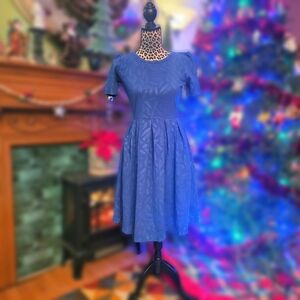 Elegant Blue Women's Dress